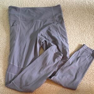 Athleta Medium High-Rise Leggings in Charcoal Gray